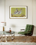 Chartreuse Bobwhite Pair | Austin Williams Art | austinwilliamsart.com