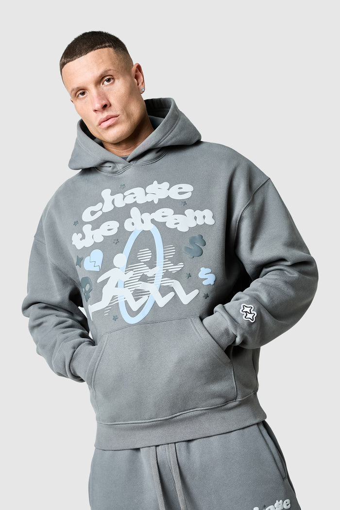 Chase The Dream Hood - Slate Grey