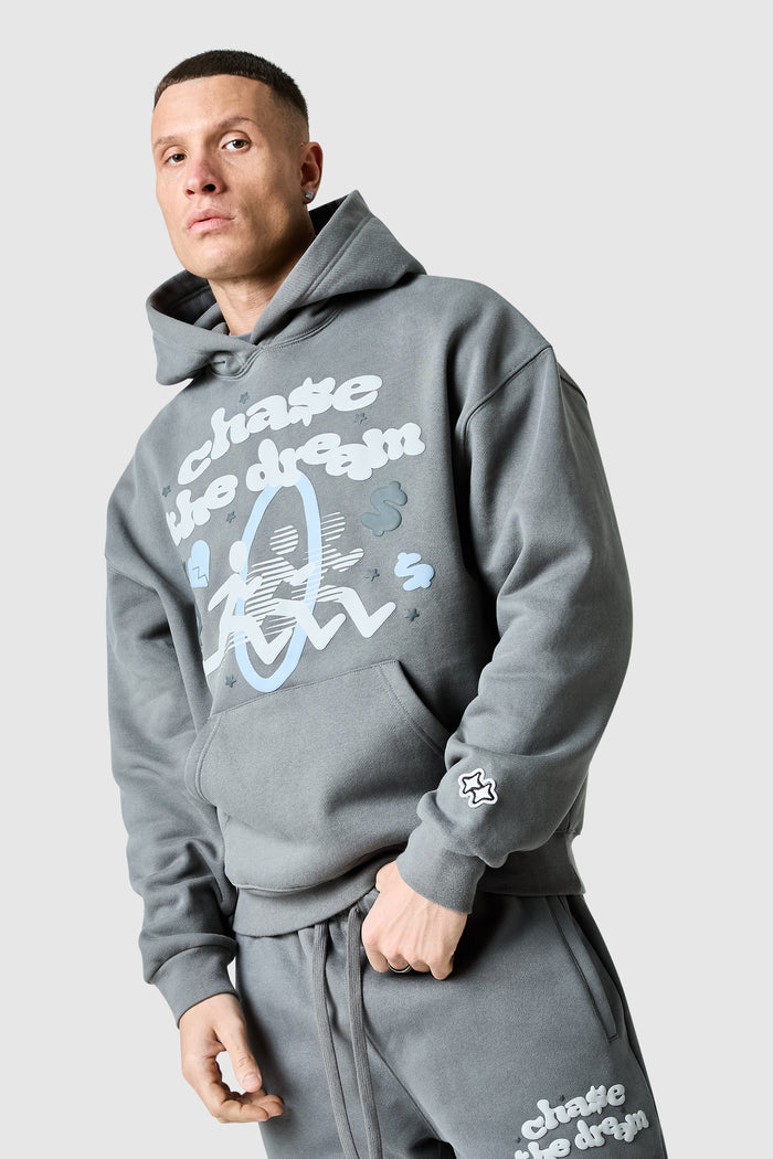 Chase The Dream Hood - Slate Grey