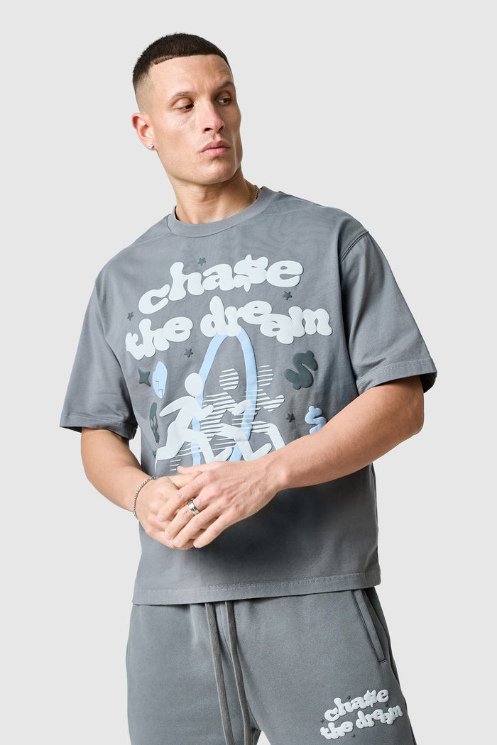 Chase The Dream Tee - Slate Grey