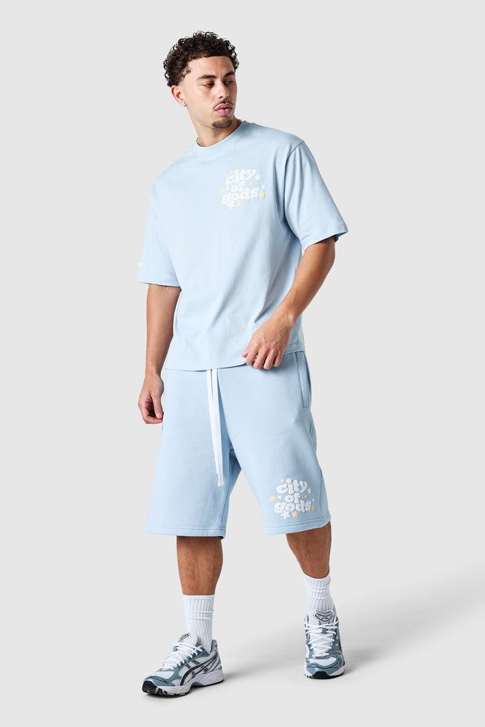City Of Gods Tee - Blue Mist