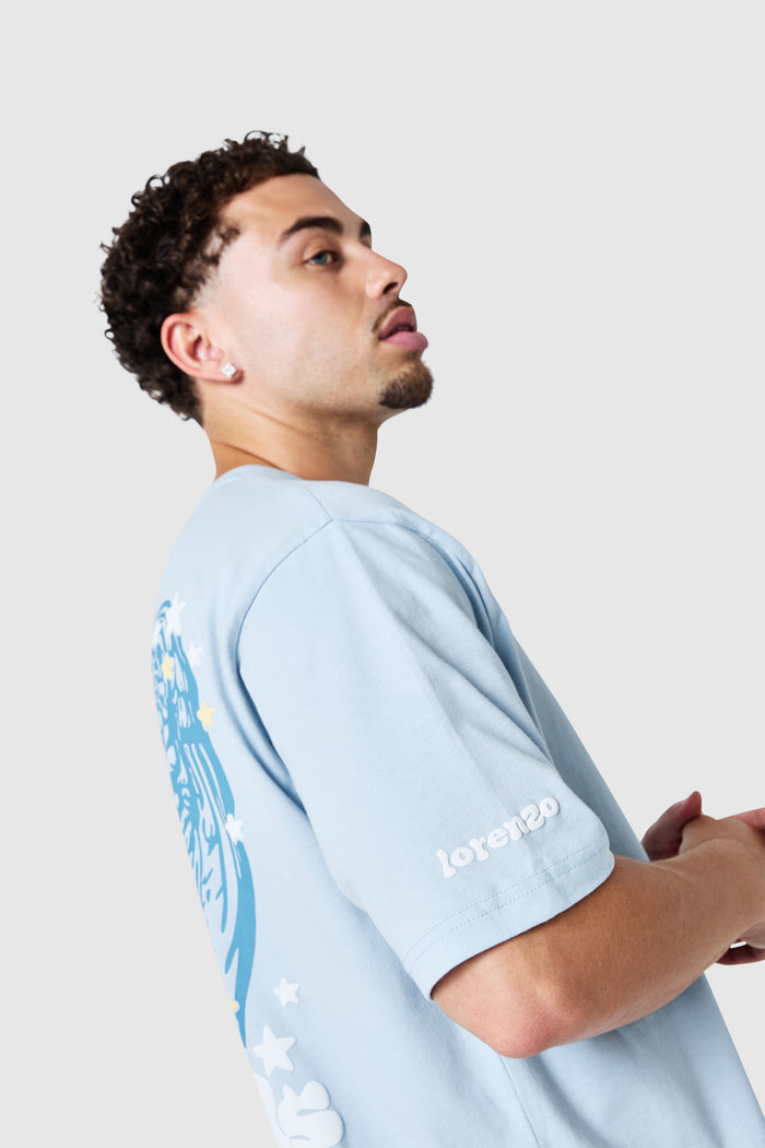 City Of Gods Tee - Blue Mist