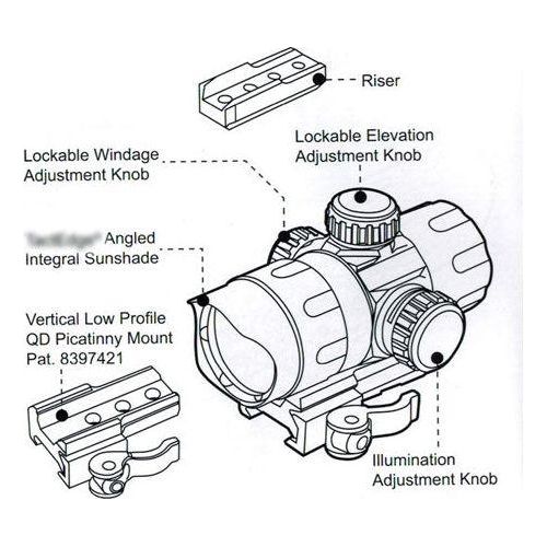 CL2-0082 Red Dot gel blaster Scope