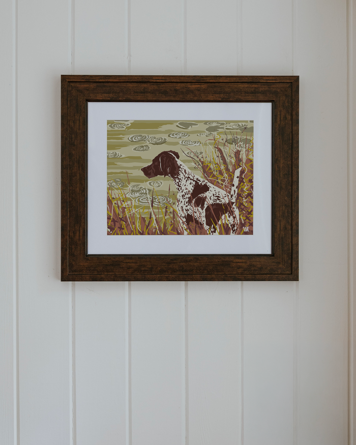 Clay German Shorthair at Pond