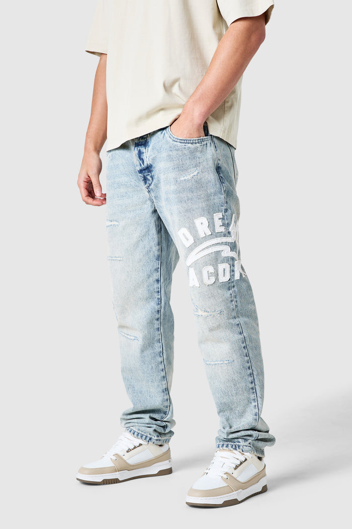 College Relaxed Jean - Antique Indigo