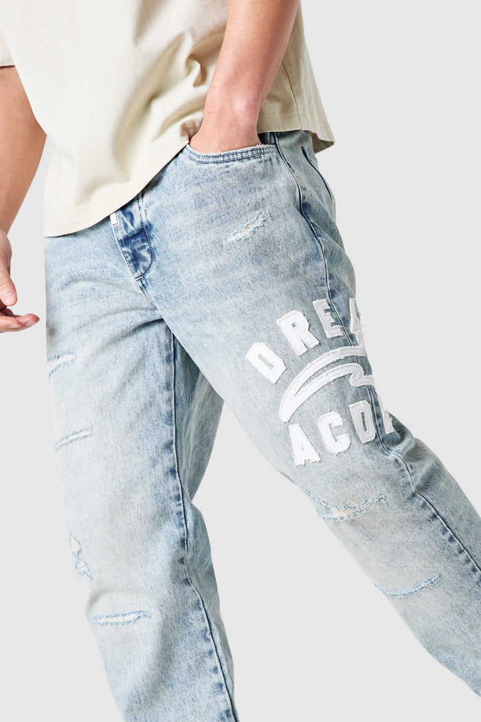 College Relaxed Jean - Antique Indigo