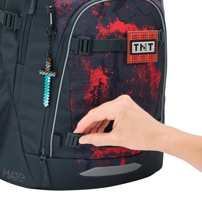 Coocazoo Mate Schulrucksack Broken Black