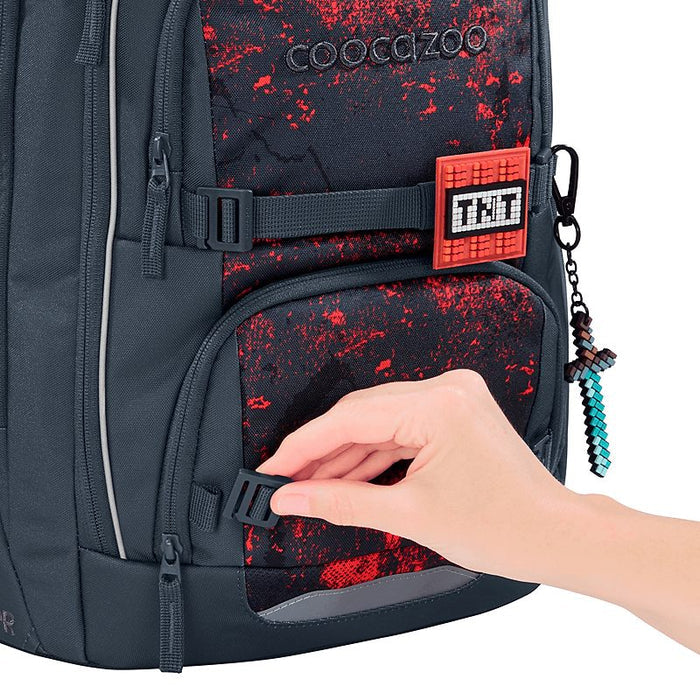Coocazoo Porter Schulrucksack Broken Black