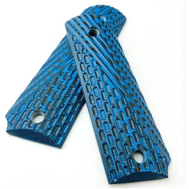 Custom Blue Grips For 1911 GBB Gel Blaster