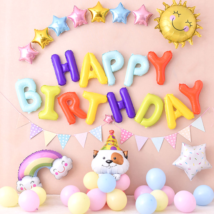 Cute Pastel BirthdayCute Pastel Birthday Balloon SetMsGiggles Kids