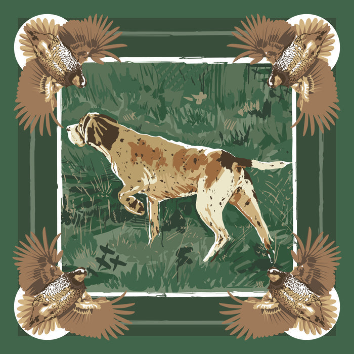 Dark Green Pointing Strong Pocket Square