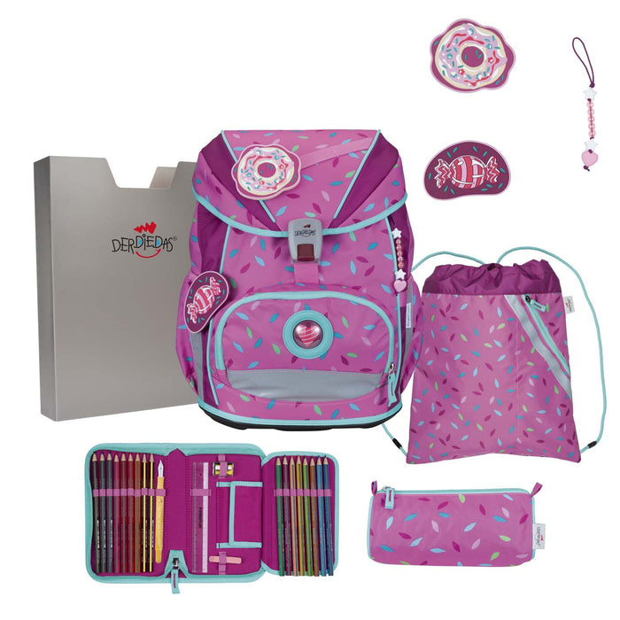 DerDieDas ErgoFlex SUPERLIGHT Sweet Sprinkles Schulranzen-Set 5tlg.