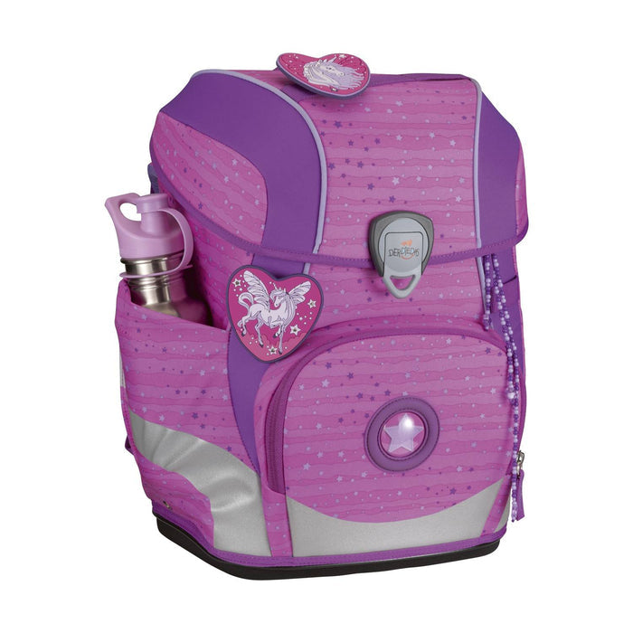 DerDieDas ErgoFlex Tiny Schulranzen-Set Purple Unicorn 5tlg.