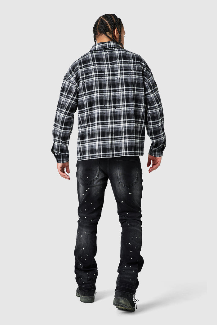 Diamante Overshirt - Black