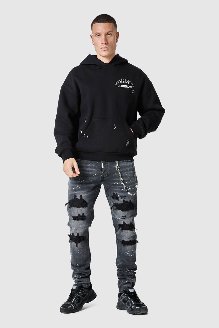 Diamante Slim Dillon Jean - Charcoal