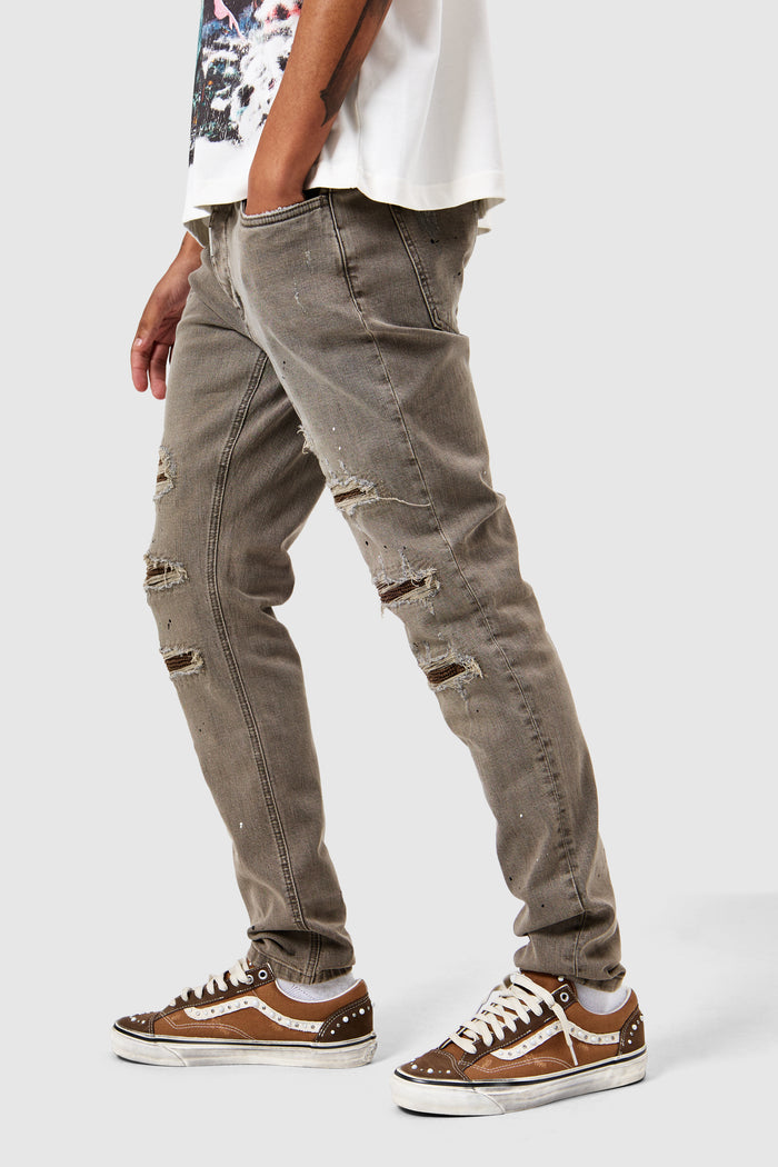 Dillon Slim Jean - Brown Tint