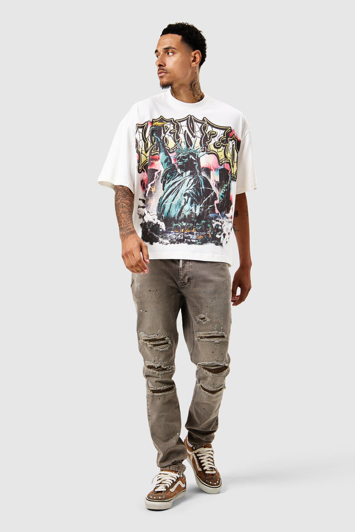 Dillon Slim Jean - Brown Tint