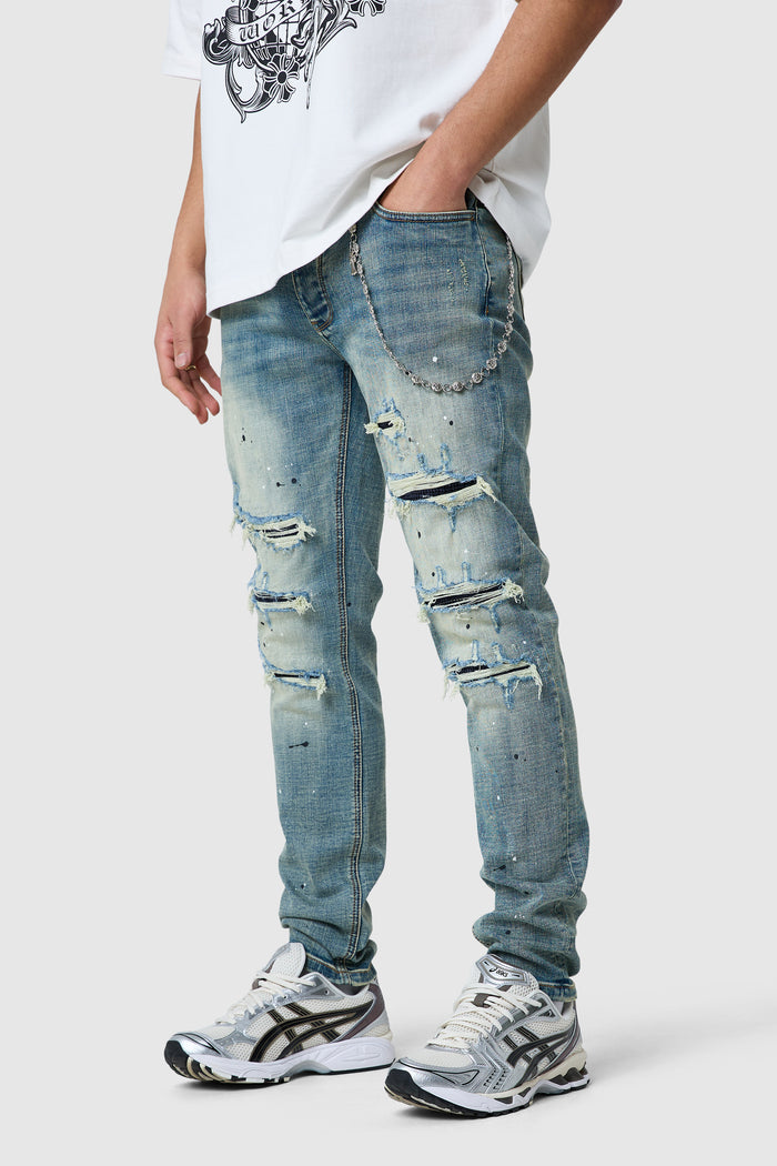 Dillon Slim Jean - Faded Indigo