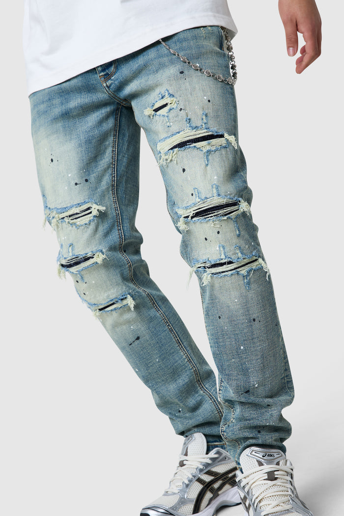 Dillon Slim Jean - Faded Indigo