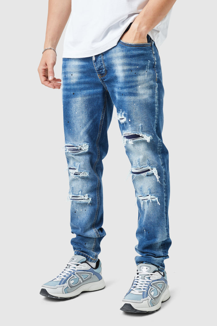 Dillon Slim Jean - Mid Blue
