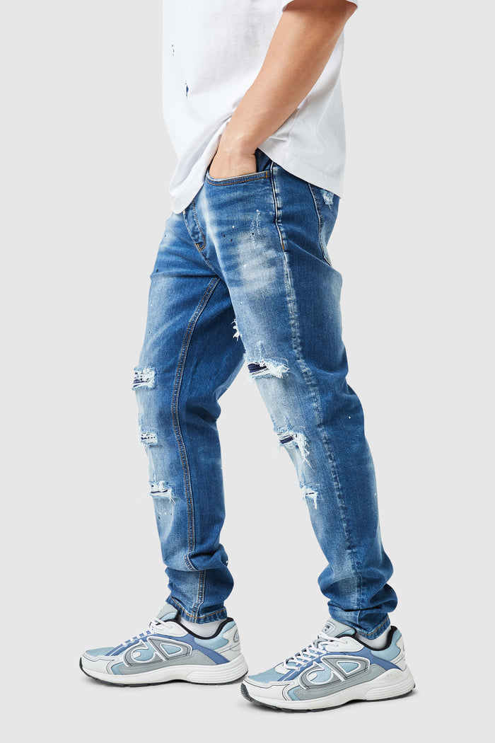 Dillon Slim Jean - Mid Blue