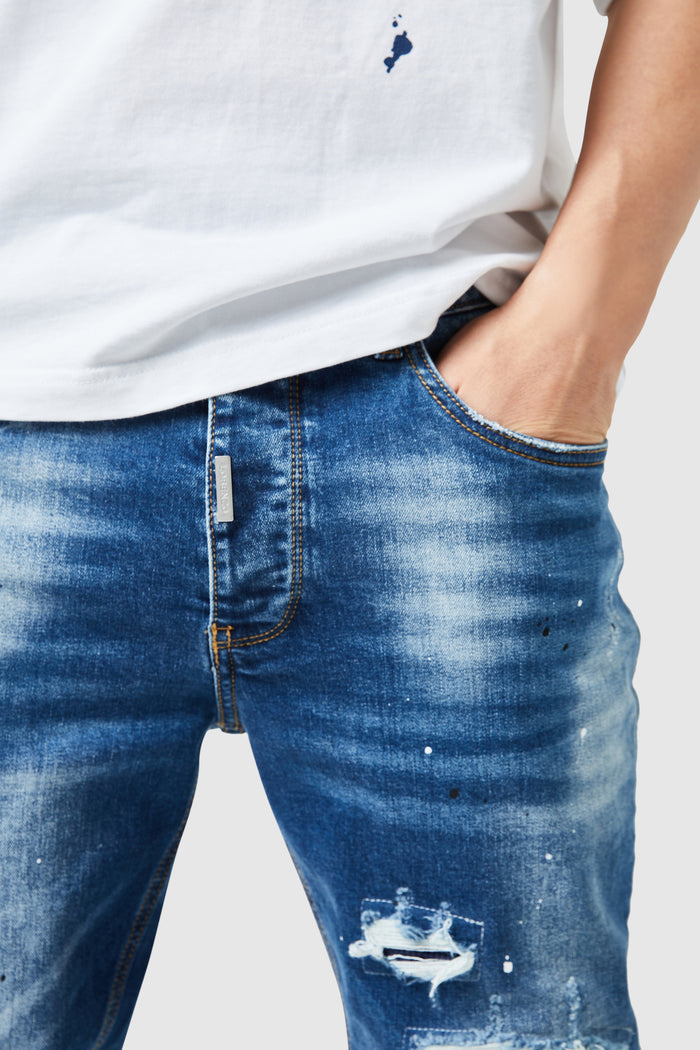 Dillon Slim Jean - Mid Blue