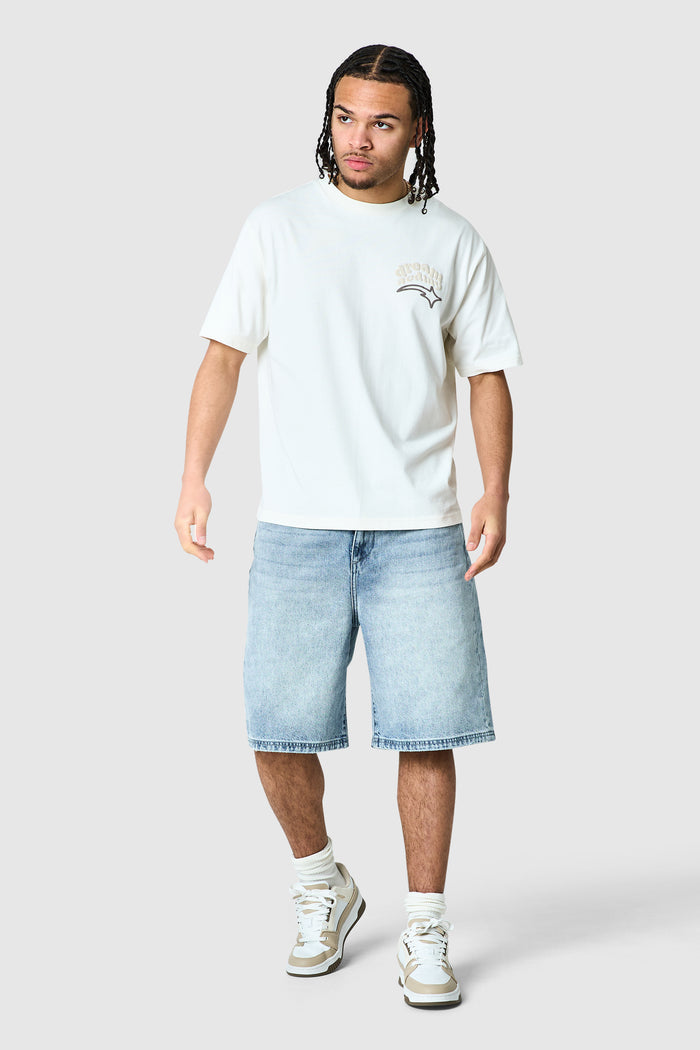 Dream Acdmy Jort - Stone Wash Blue