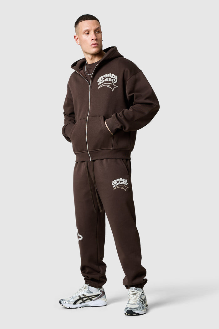 Dream Acdmy Zip Hood - Rich Brown