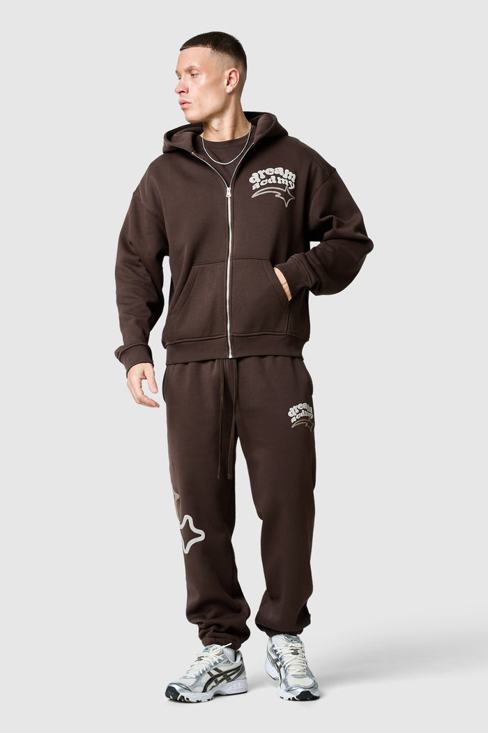 Dream Acdmy Zip Hood - Rich Brown