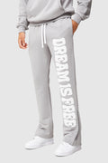 Dream Is Free Flared Jogger - Grey
