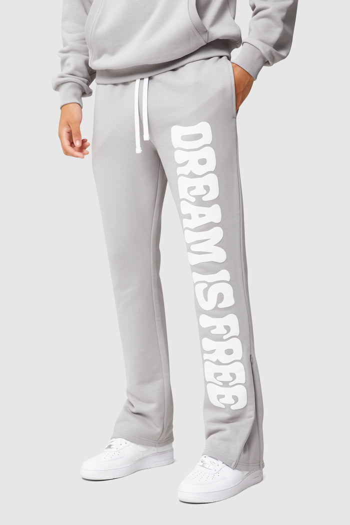 Dream Is Free Flared Jogger - Grey
