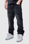 Elio Stacked Jean - Black Wash