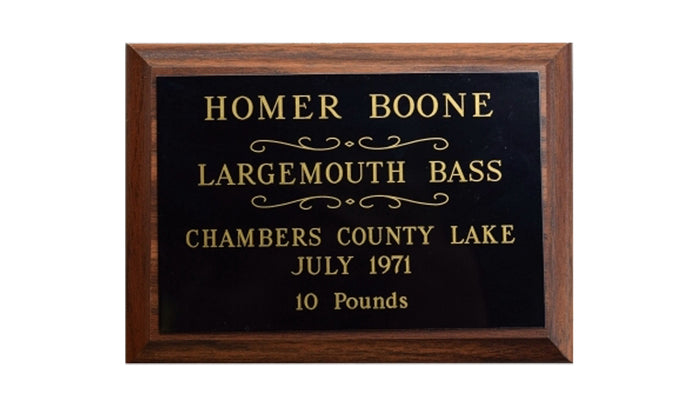 ENGRAVED PLAQUE
