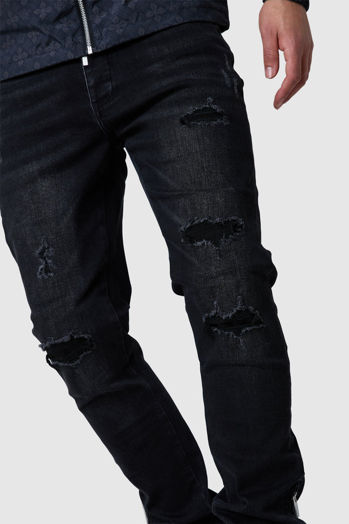 Enzo Slim Jean - Jet Black