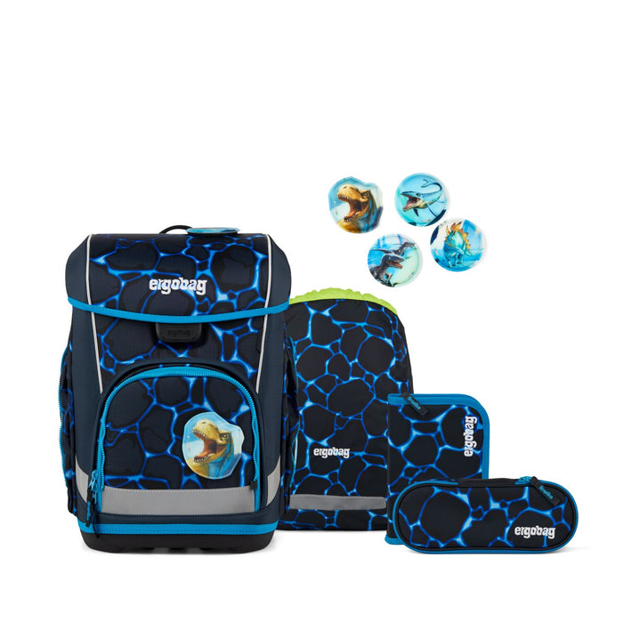 Ergobag Cubo Light Schulranzenset 5tlg. Bärassic Garden