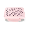 Ergobag Edelstahl Brotdose rosa (Einhorn)