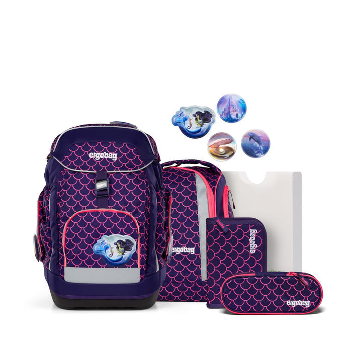 Ergobag Maxi Schulrucksack Set 6tlg.  PerlentauchBär REFLEX