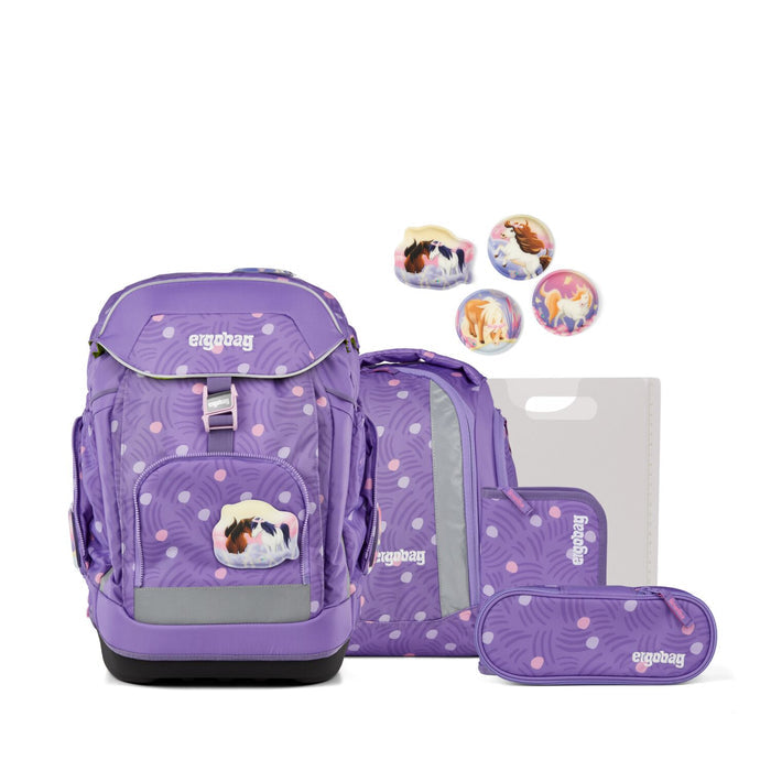 Ergobag Maxi Schulrucksack Set 6tlg. PonyBäradies