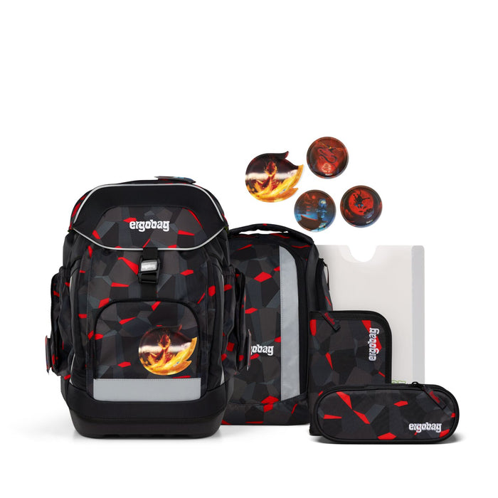 Ergobag Maxi Schulrucksack Set 6tlg. TaekBärdo REFLEX