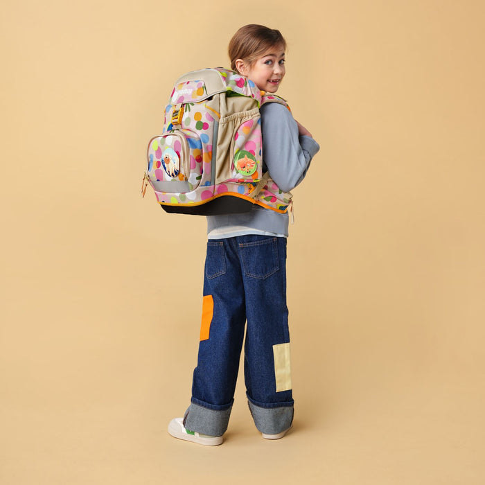 Ergobag Pack Schulrucksack Set 6-teilig Flower PowBär