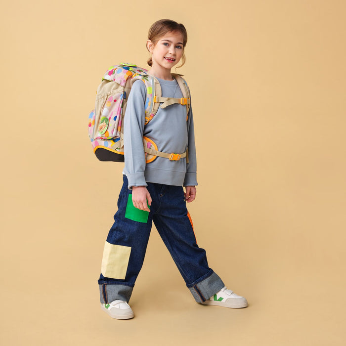 Ergobag Pack Schulrucksack Set 6-teilig Flower PowBär