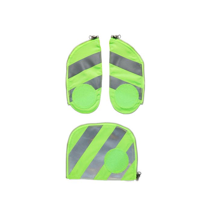 Ergobag Zip-Set 3tlg. Grün mit Reflektorstreifen