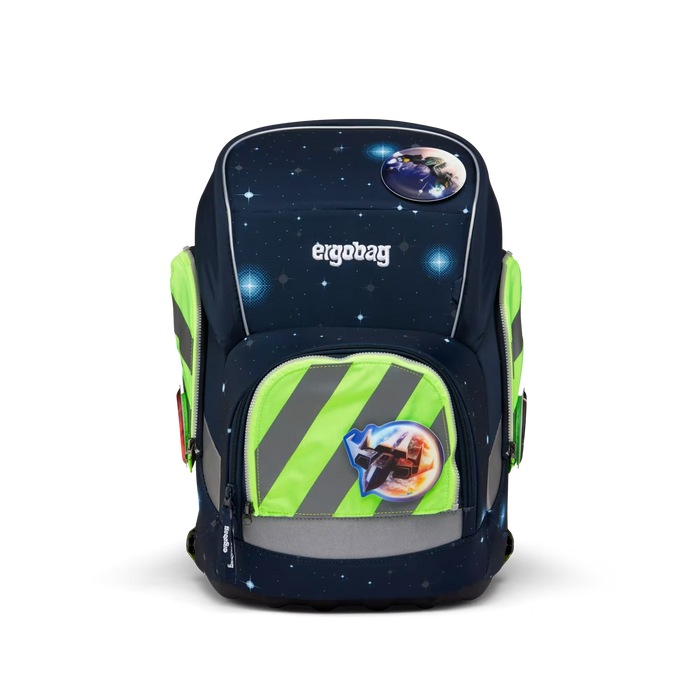 Ergobag Zip-Set 3tlg. Grün mit Reflektorstreifen