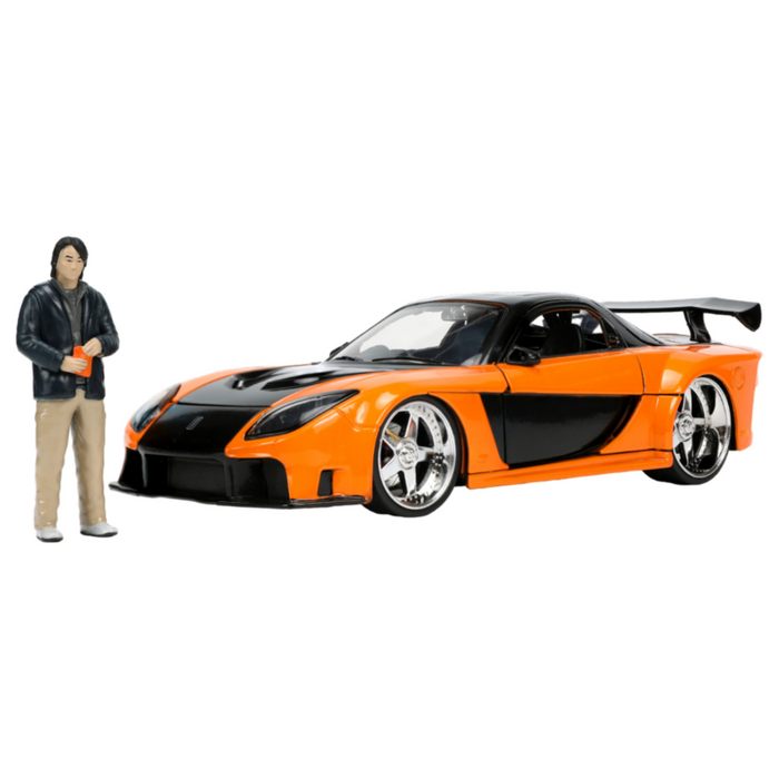 Fast and Furious - 1997 Mazda RX7 with Han 1:24 Scale Hollywood Ride