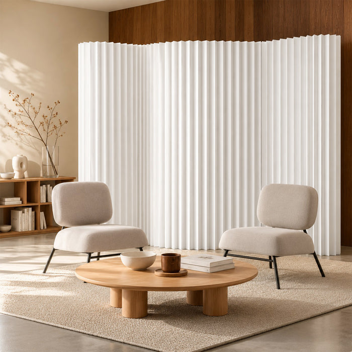 Folding Paper Room Divider, Expandable Freestanding Partition Wall for Home & Office