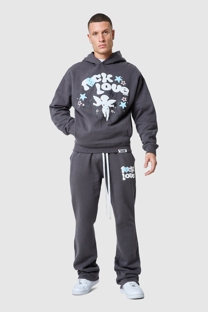 Fxck Love Hood - Volcano Grey