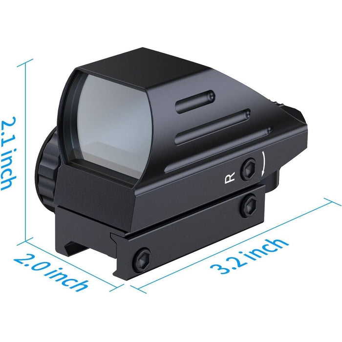 HD-103 Dot Sight Multi Dots Compatible with 0.8 inch (20 mm) Rails 4 Different Multi-Reticles Red/Green
