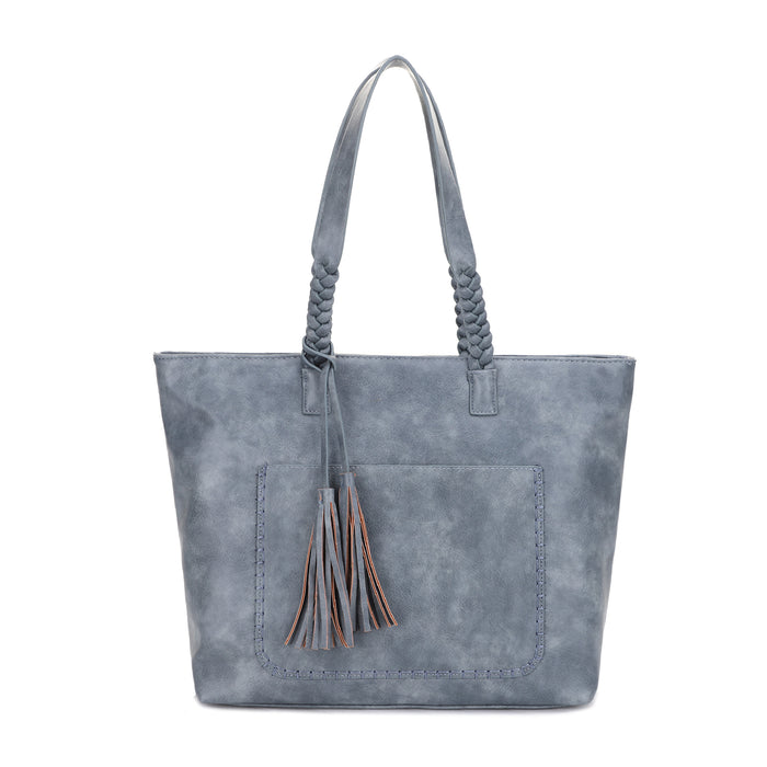 Helena Braided Handle Concealed Carry Tote Bag