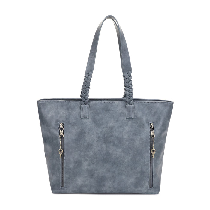Helena Braided Handle Concealed Carry Tote Bag
