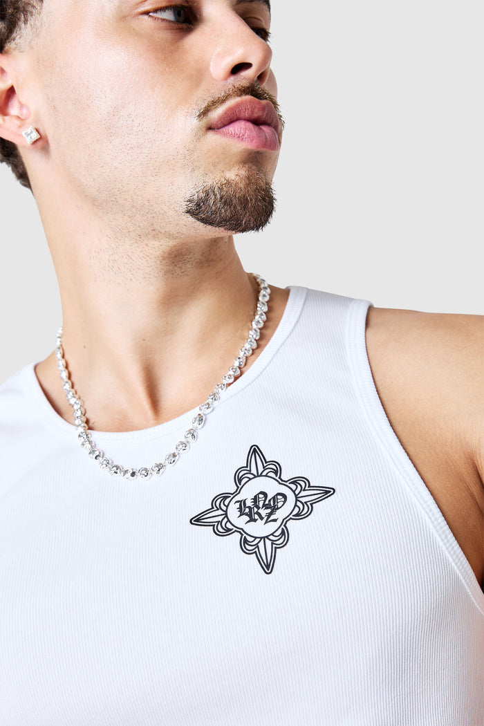 Icon Jewel Vest Twinset - Blue / Black / White